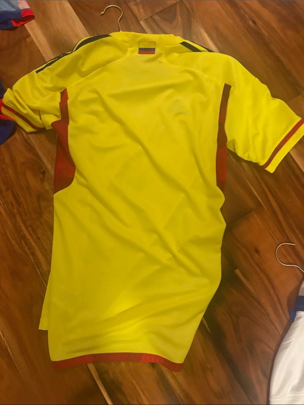 Adidas men’s Colombia Yellow Soccer Jersey
